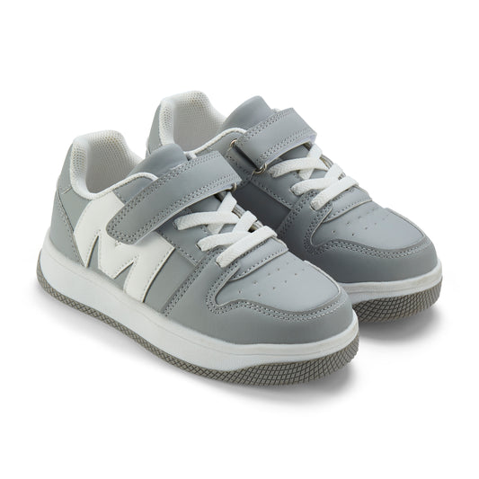 Mitch & Son Grey Velcro Trainer Jump Low