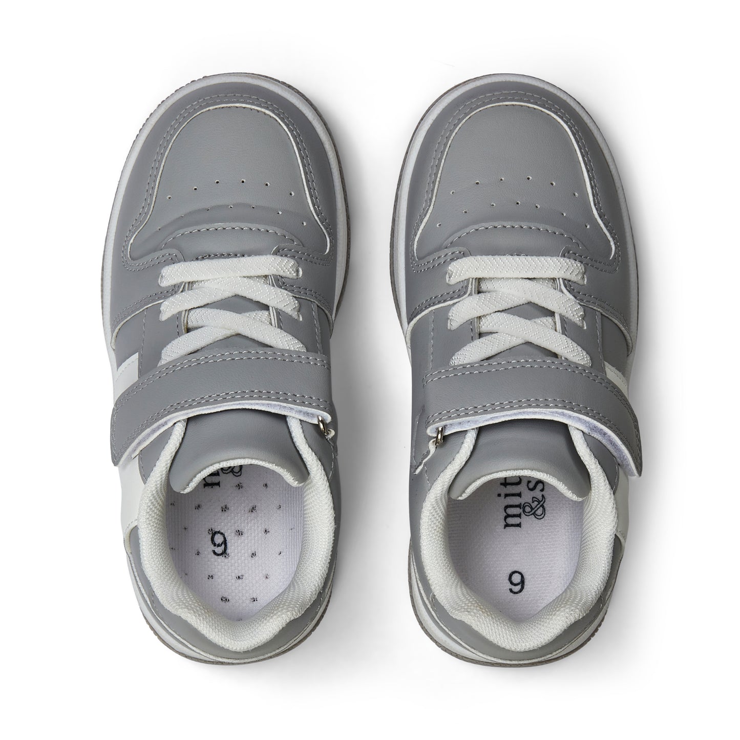 Mitch & Son Grey Velcro Trainer Jump Low