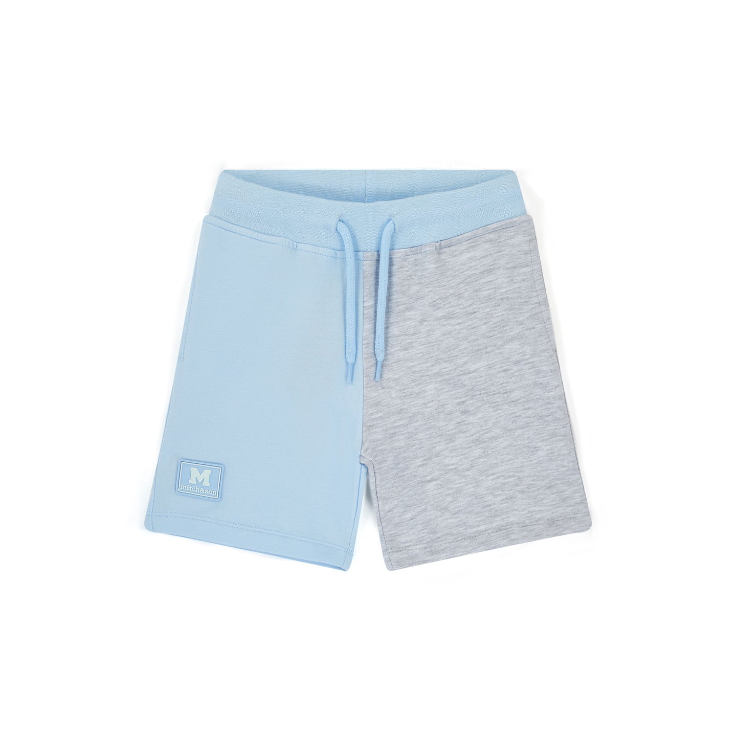 PRE ORDER Mitch & Son Blue & Grey Contrast Hooded Short Set Omar
