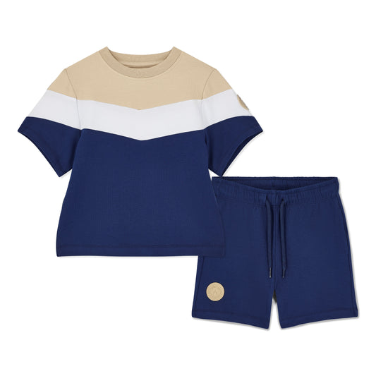 PRE ORDER Mitch & Son Navy Contrast Short Set Paco