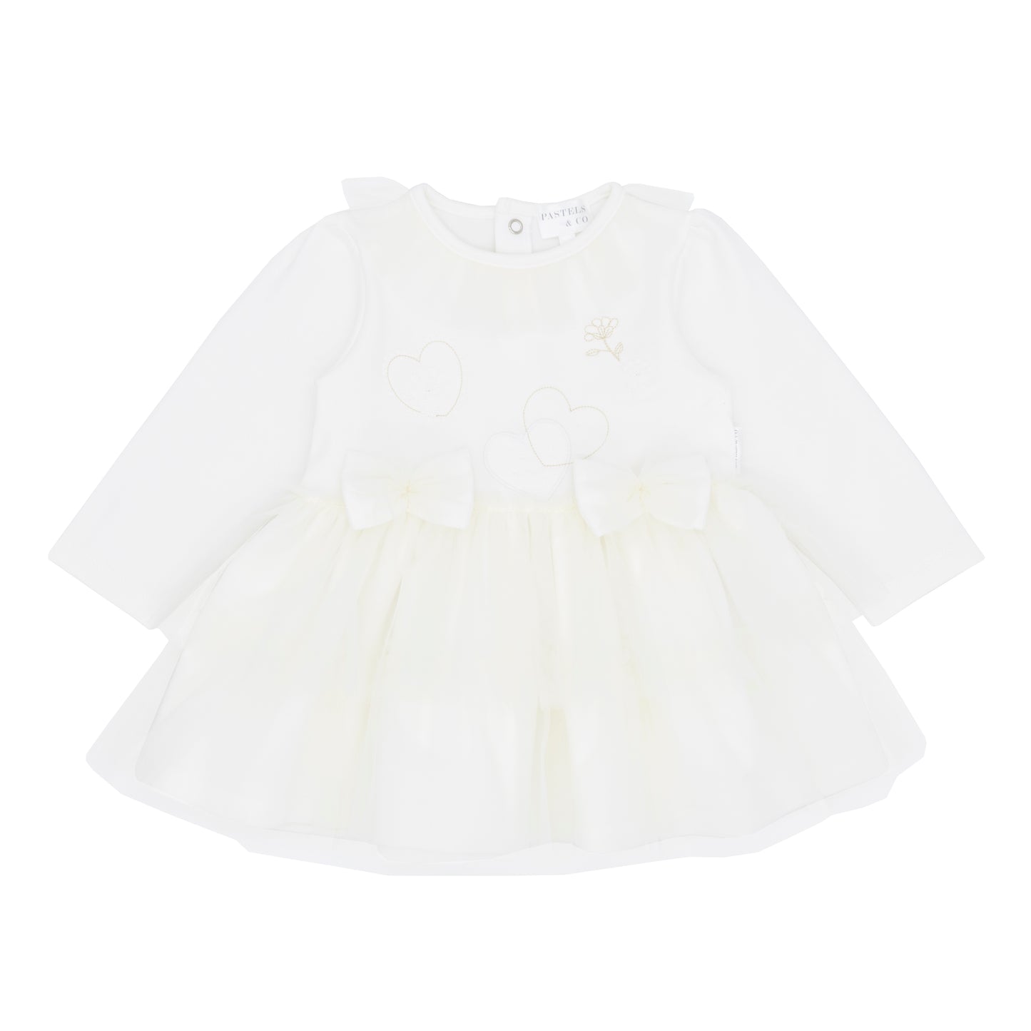 Pastels & Co Girls Ivory Tulle Dress Diana