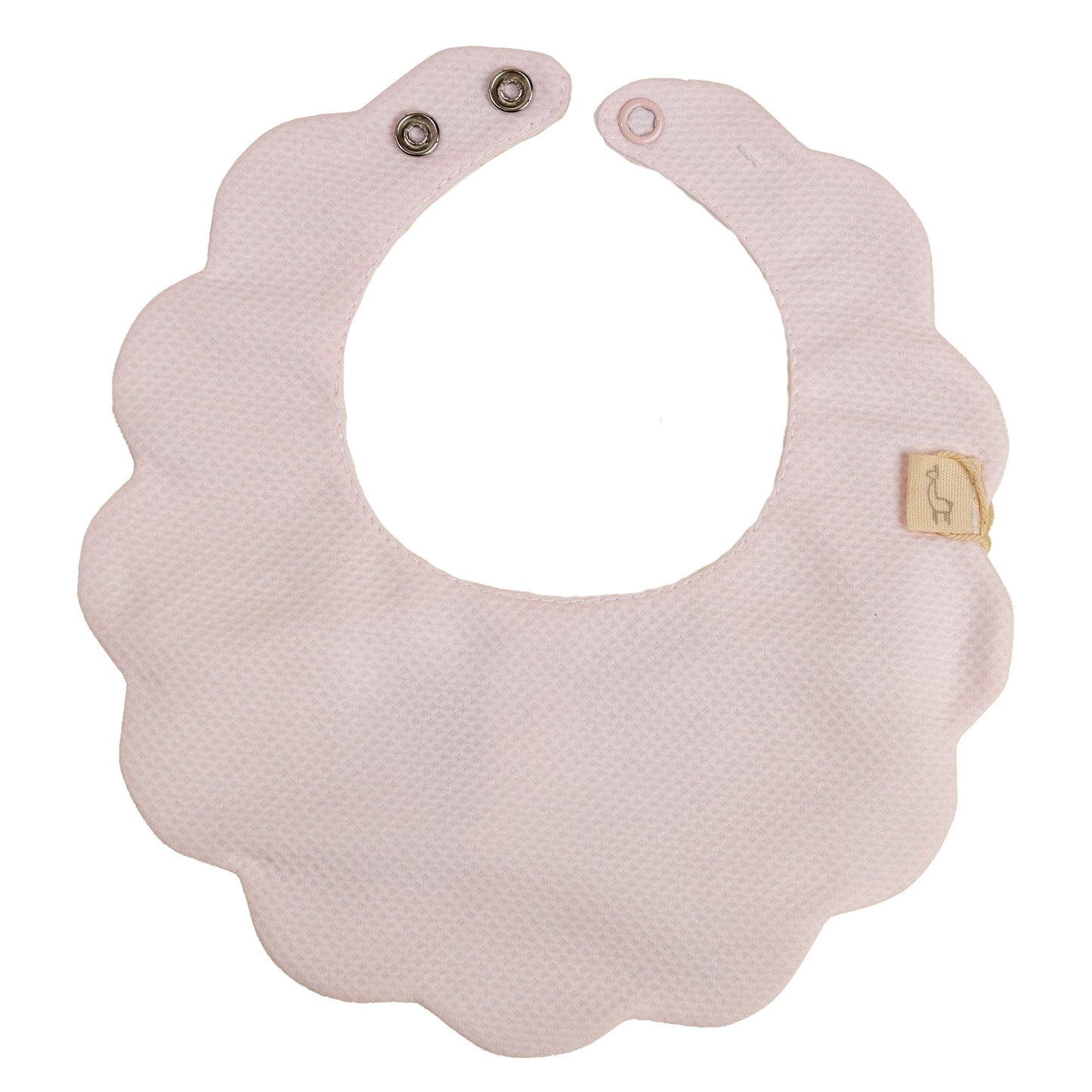 Baby Gi Girls Pink Pique Bib PQ230