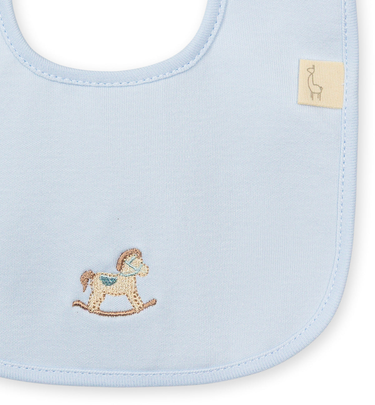 Baby Gi Blue Rocking Horse Bib RH24