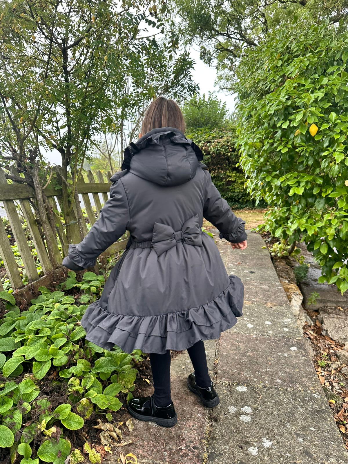 PRE ORDER Love & Learn Girls Grey Ruffles Jacket
