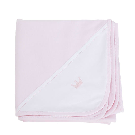 Baby Gi Little Royals Cotton Burp Cloth pink