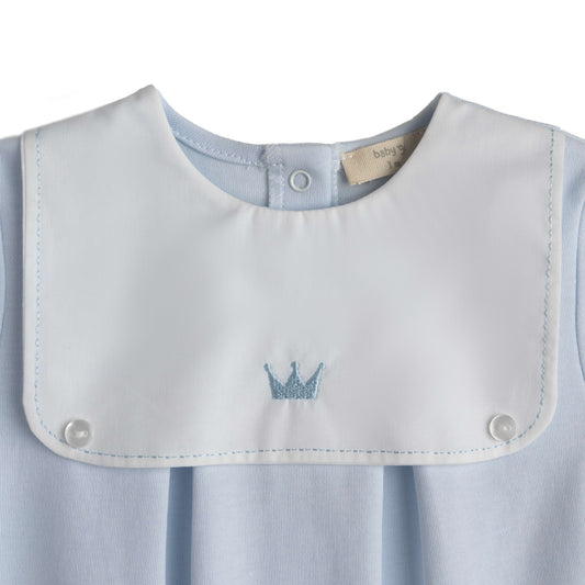 Baby Gi Boys Blue Little Royals Babygrow RY54M