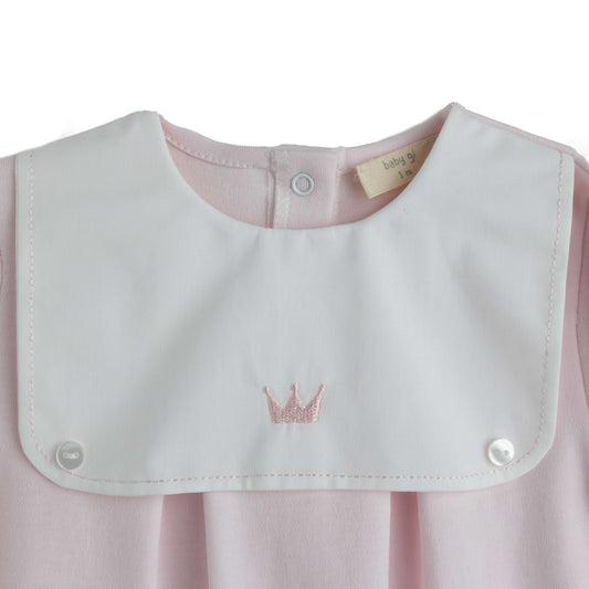 Baby Gi Girls Pink Little Royals Babygrow RY54M