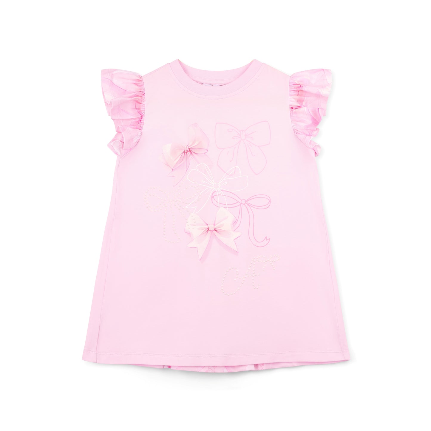 PRE ORDER ADee Girls Pink Bow Printed Legging Set Ria