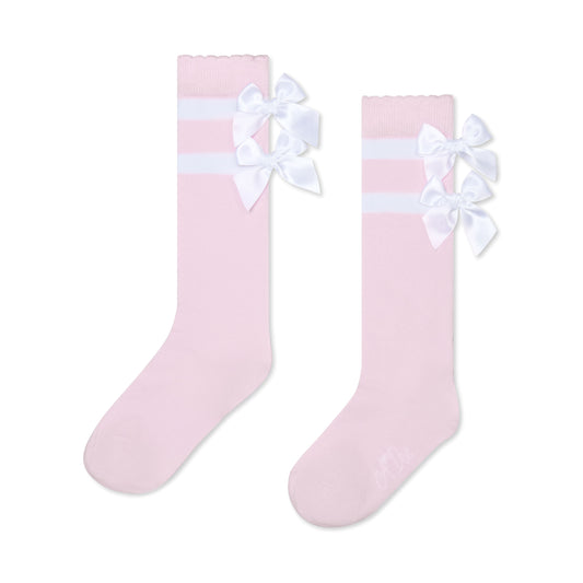 PRE ORDER ADee Pink Bow Knee High Sock Rhea