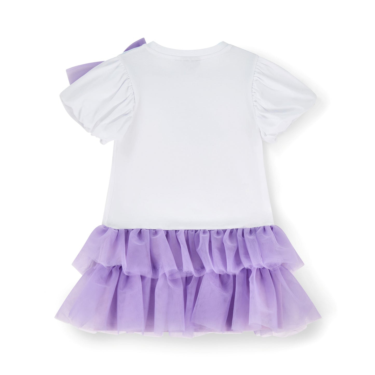 PRE ORDER ADee Lilac Tulle Bow Frill Dress Sparkle
