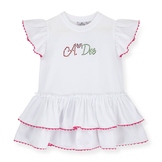 PRE ORDER ADee White Frill Legging Set Tallulah