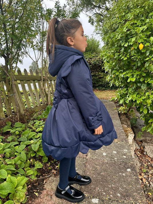 PRE ORDER Love & Learn Girls Navy Scalloped Jacket
