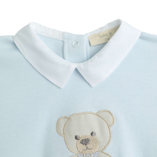 Baby Gi Boys Blue Sweet Teddy Babygrow ST50BM
