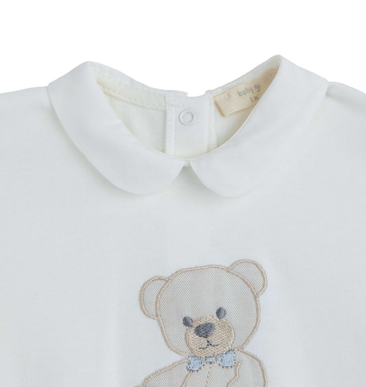 Baby Gi Unisex Baby Ivory Sweet Teddy Babygrow ST50GM