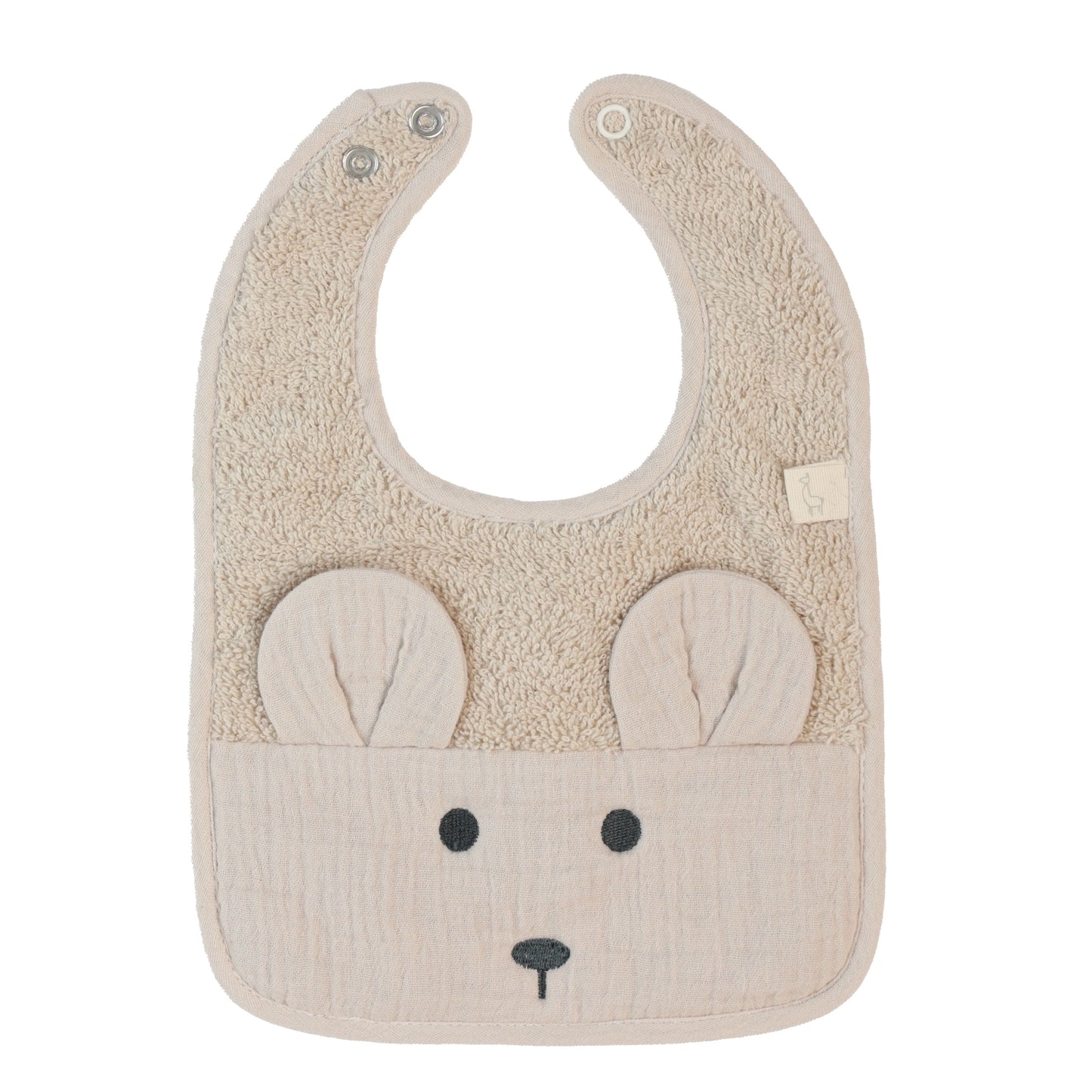 Baby Gi Unisex Beige Bear Bib SW25