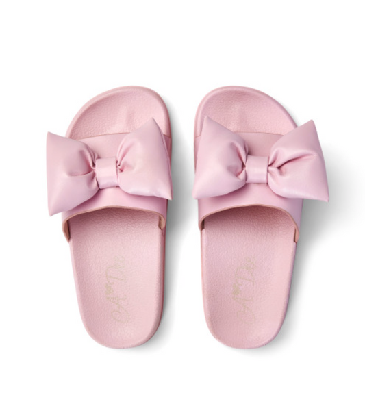 ADee Girls Pink Bow Summer Slider Bowty