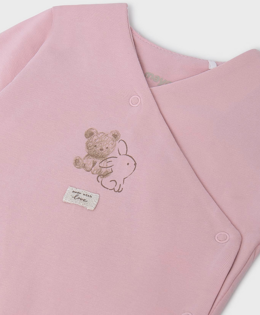 Mayoral Baby Girl Pink Bunny & Bear Printed Gift Set 9907