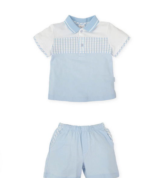 Tutto Piccolo Baby Boy Blue Two Piece Set 2716