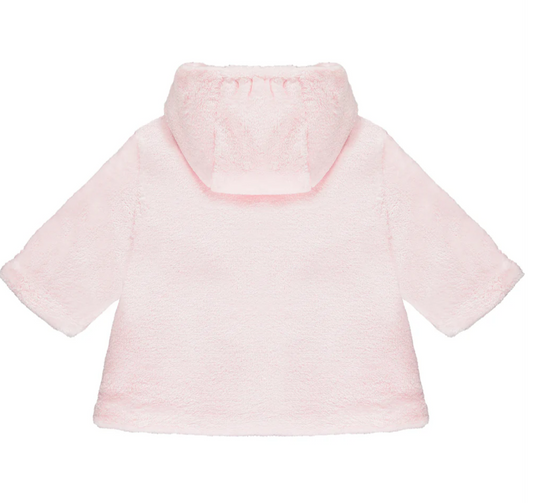 Emile Et Rose Baby Girl Pink Fleece Bunny Jacket Aurora