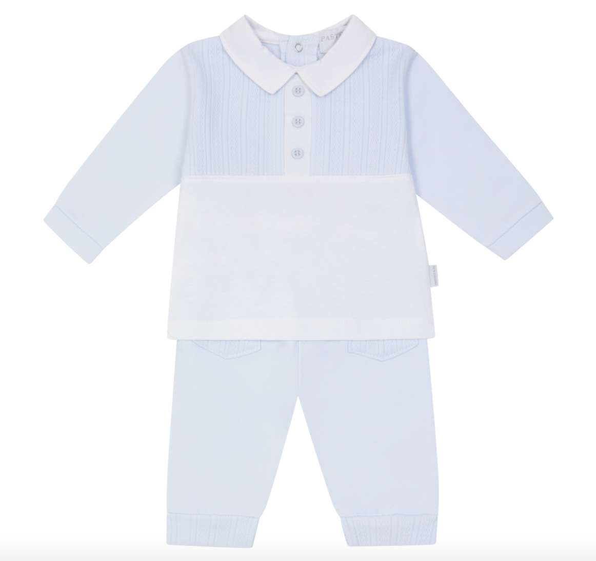 Pastels & Co Boys Blue Polo Tracksuit Hal