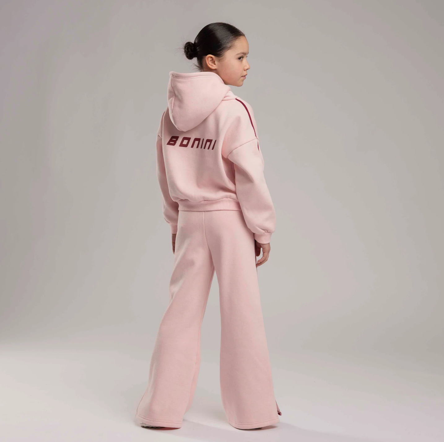 PRE ORDER Bonini Girls Pink Wide Leg Joggers Revive