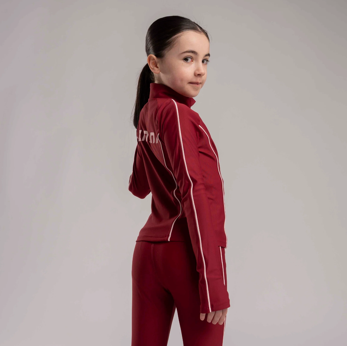 PRE ORDER Bonini Girls Burgundy Sport Zipper Revive
