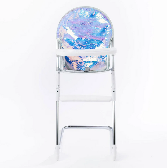 Roma Polly White Glitter Dolls Highchair