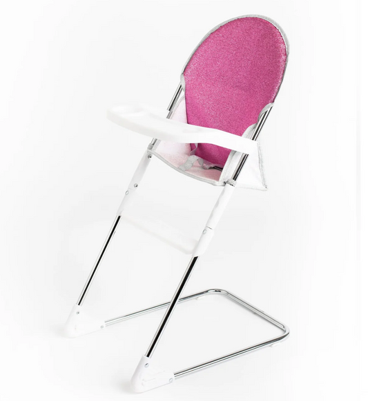 Roma Stephanie Pink Glitter Dolls Highchair