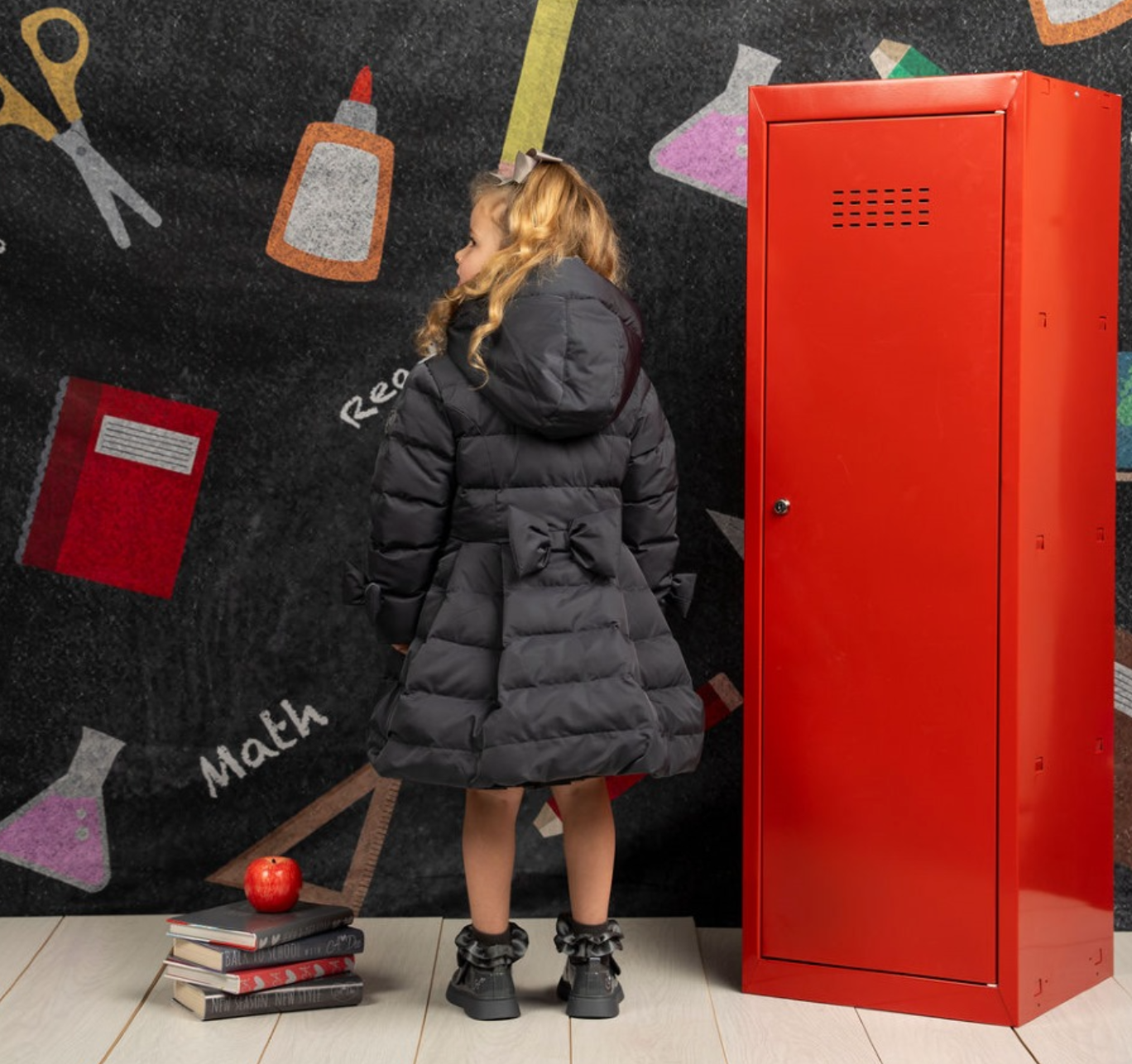 ADee Back To School Grey Long Jacket Joyce