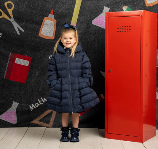 ADee Back To School Navy Long Jacket Joyce