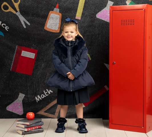 ADee Back To School Navy Short Jacket Amie