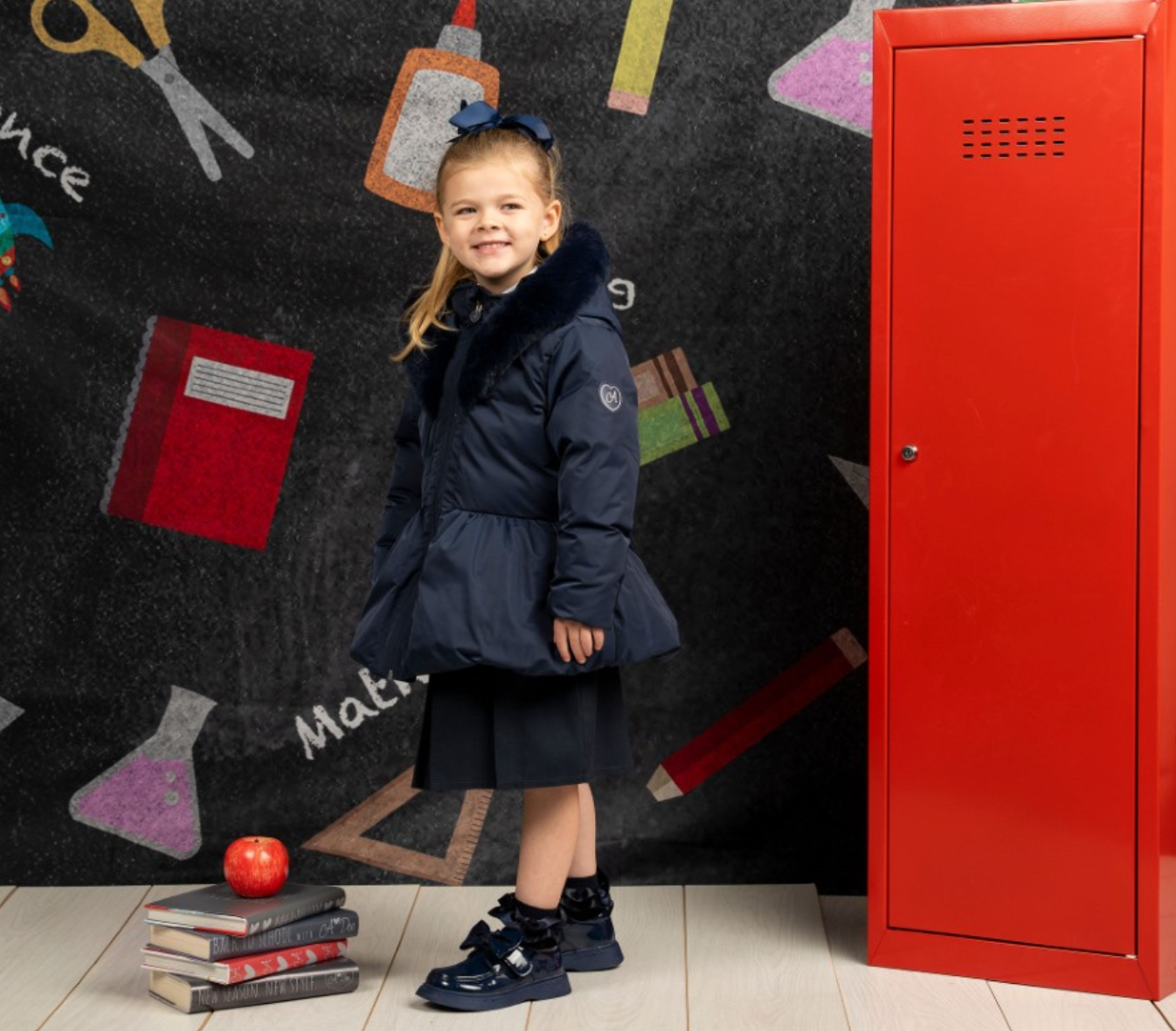 ADee Back To School Navy Short Jacket Amie