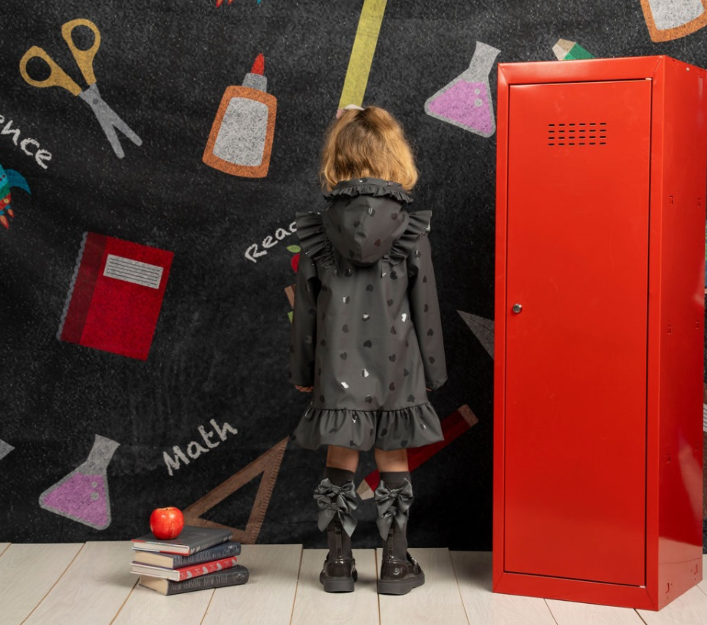 ADee Back To School Grey Raincoat Stella