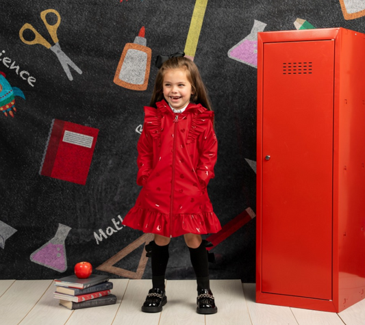 ADee Back To School Red Raincoat Stella