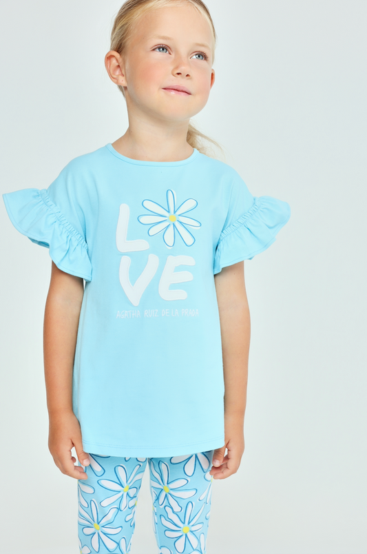 Agatha Ruiz De La Prada Blue Daisy Legging Set 8739