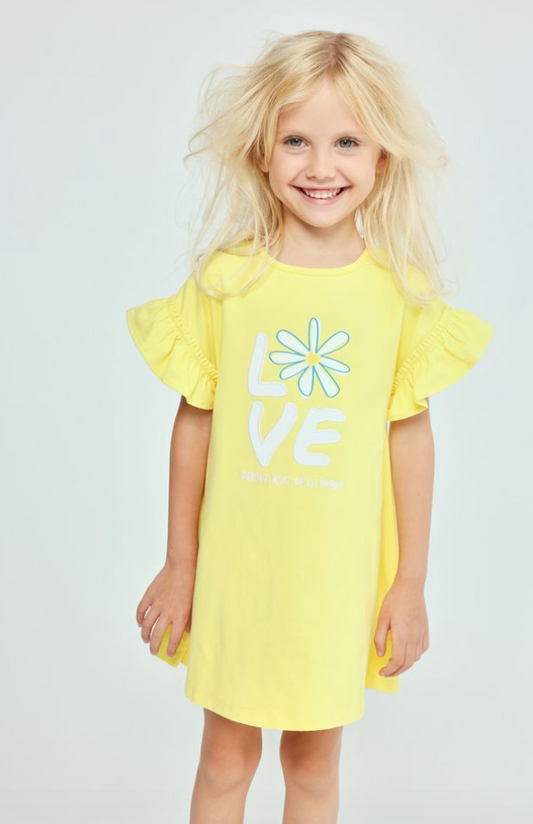 Agatha Ruiz De La Prada Yellow Frill Dress 8289
