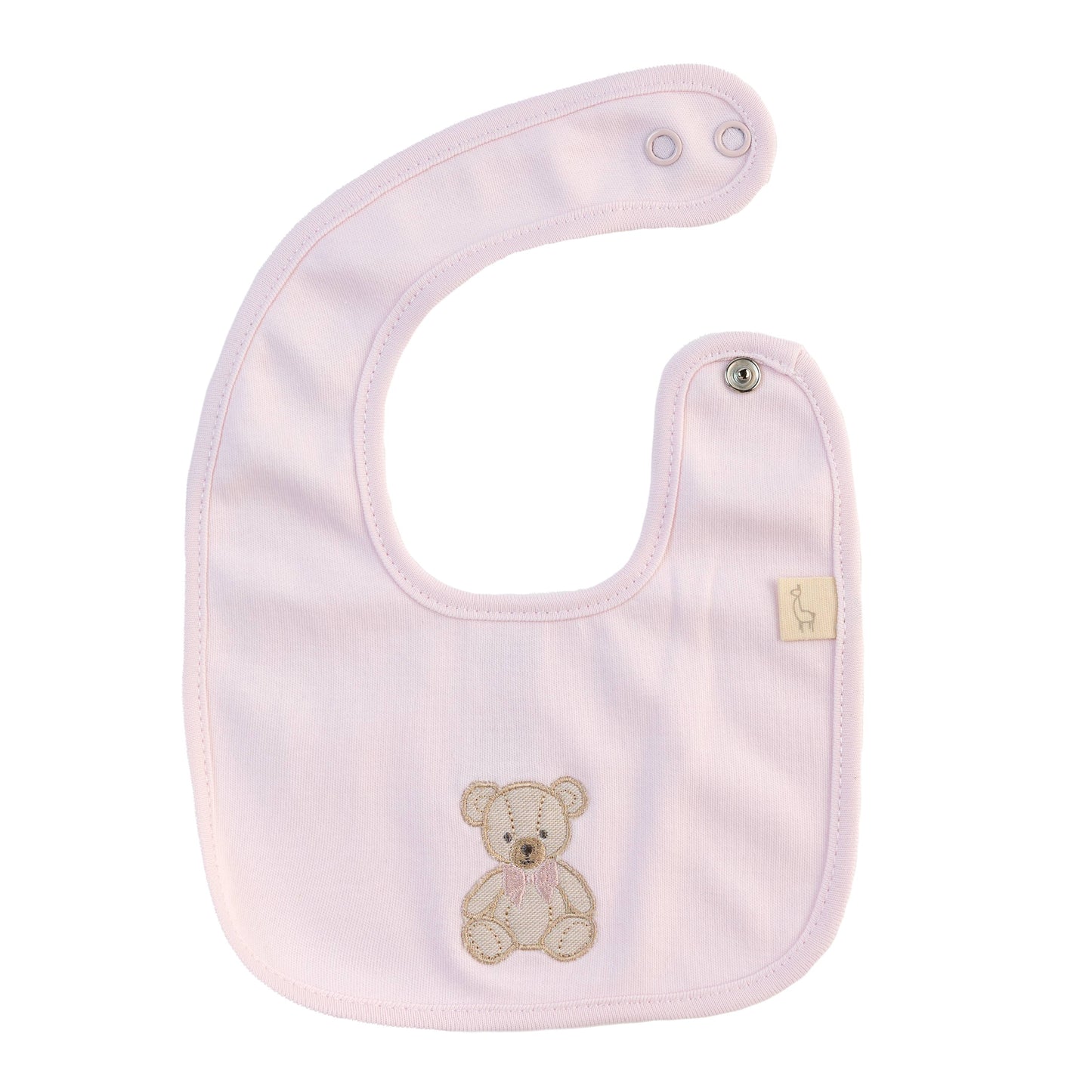 Baby Gi Girls Pink Teddy Bib AW25 TM24