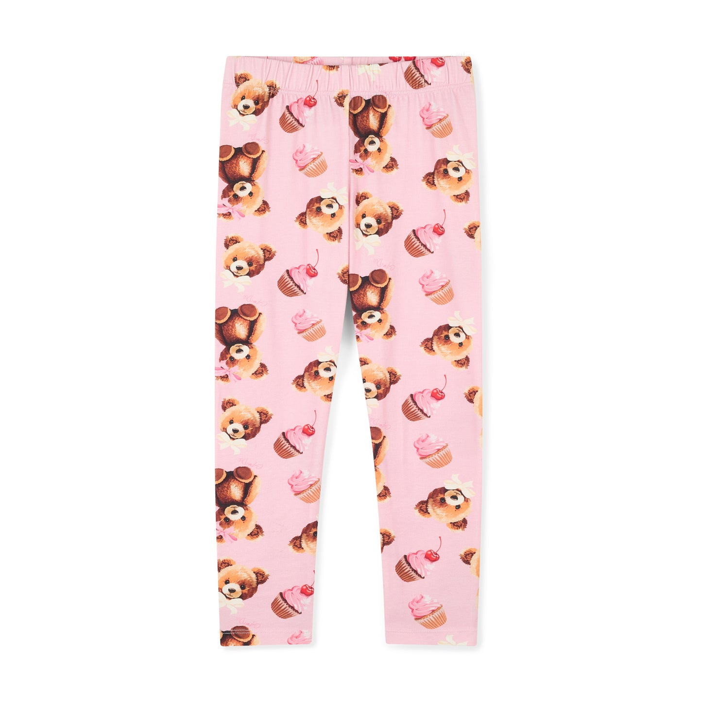 ADee Girls Bear Print Bow Legging Set Madison