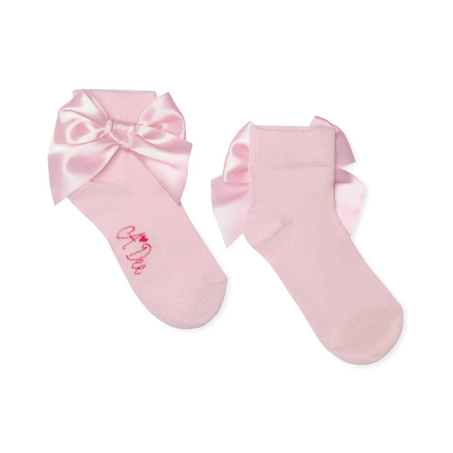 PRE ORDER ADee Girls Pink Bow Ankle Sock Alexis