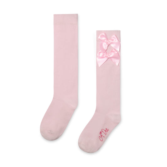PRE ORDER ADee Girls Pink Bow Knee High Sock Ariel