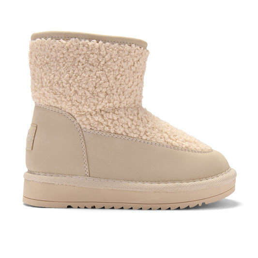 PRE ORDER ADee Girls Beige Boucle Fur Boot Teddie