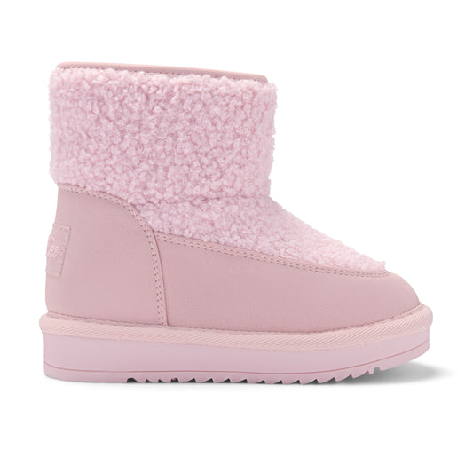 PRE ORDER ADee Girls Pink Boucle Fur Boot Teddie