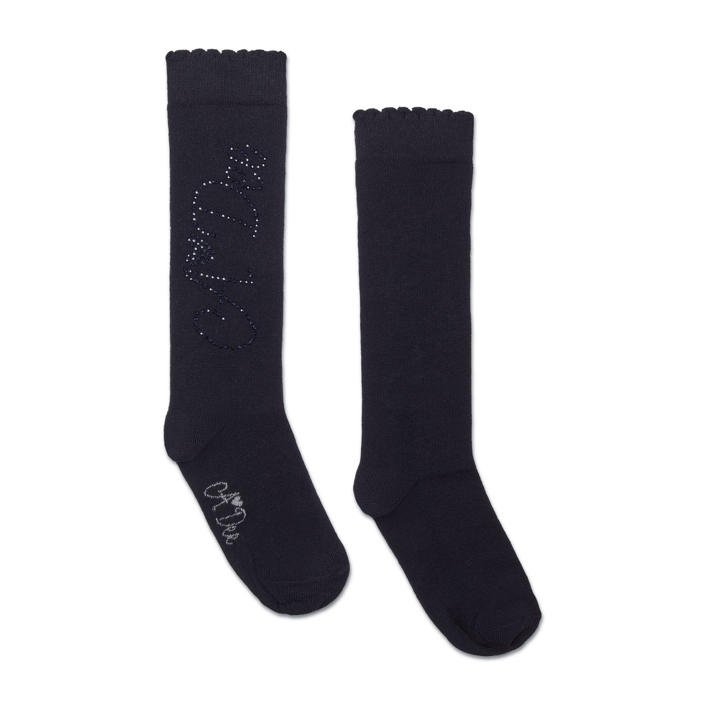 PRE ORDER ADee Girls Black Knee High Sock Seren