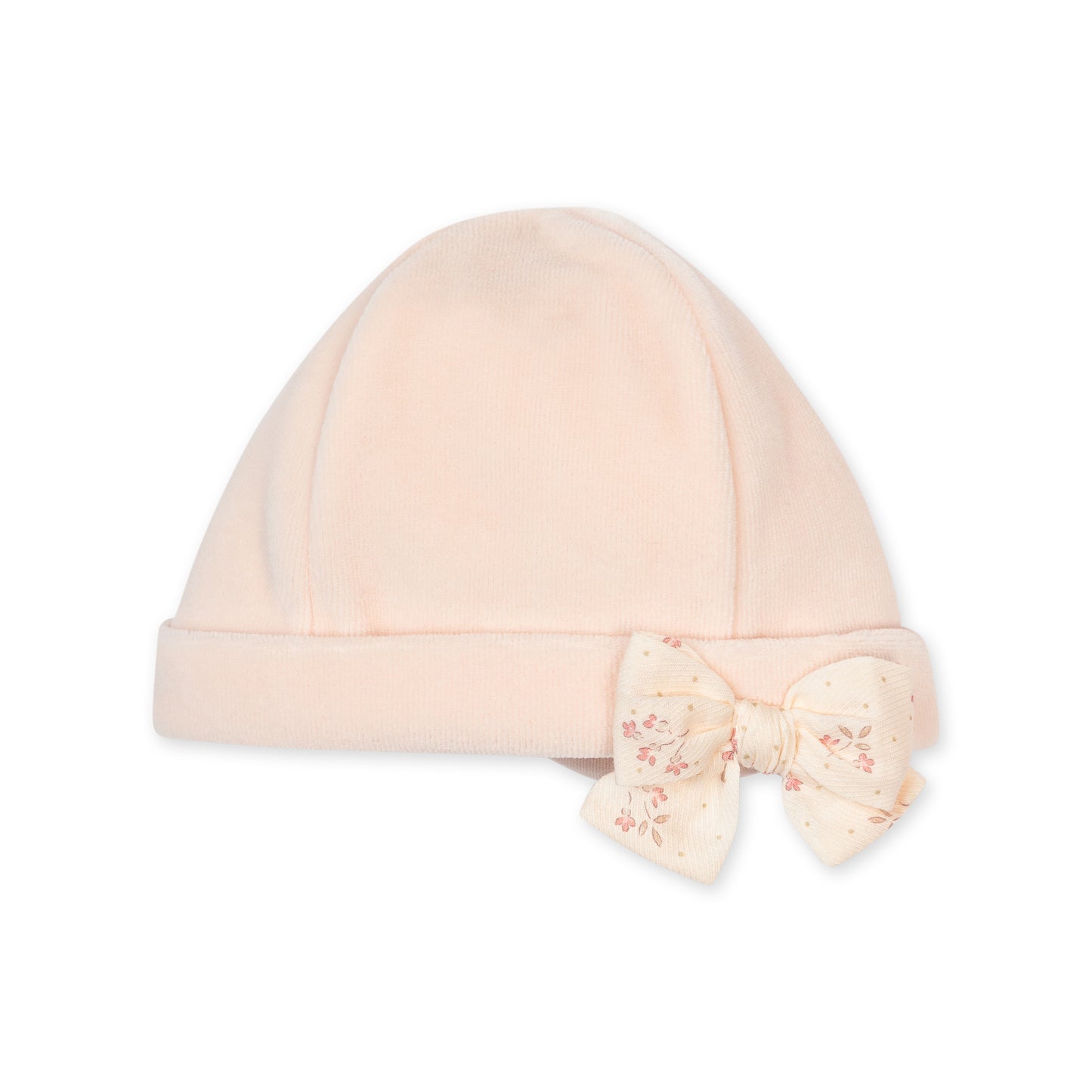 PRE ORDER Baby Gi Peach Velour Winter Garden Hat WG252