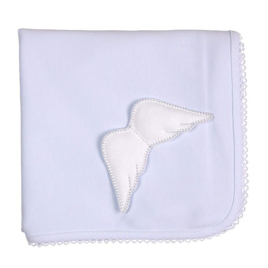 Baby Gi Angel Wing Muslin Burp Cloth blue