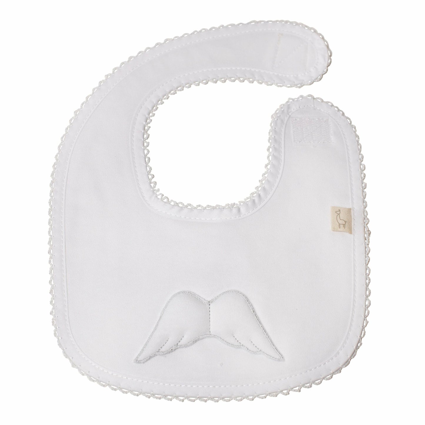 Baby Gi White Angel Wing Bib winter AG24 image 0