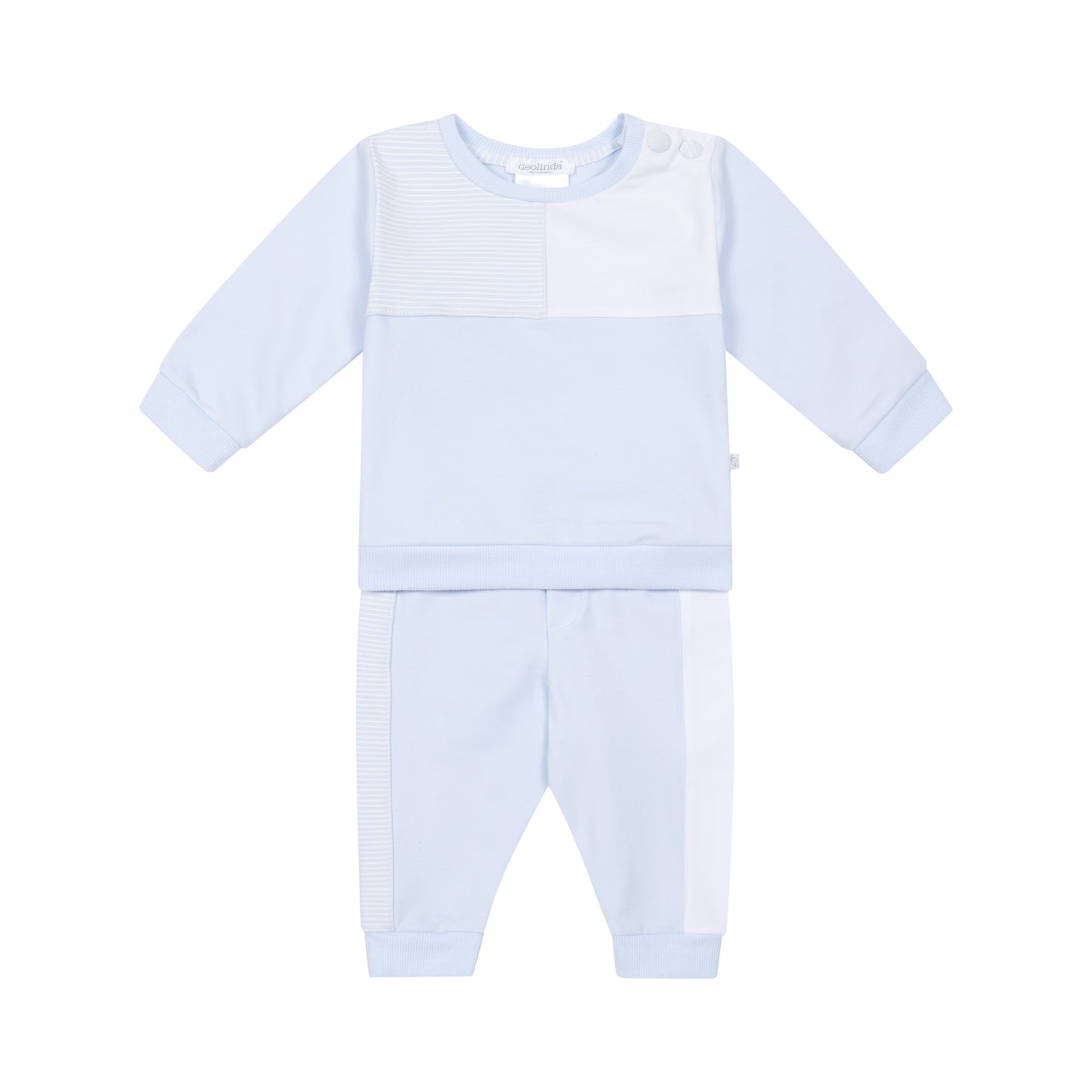 Deolinda Boys Pale Blue Stripe Tracksuit 6904