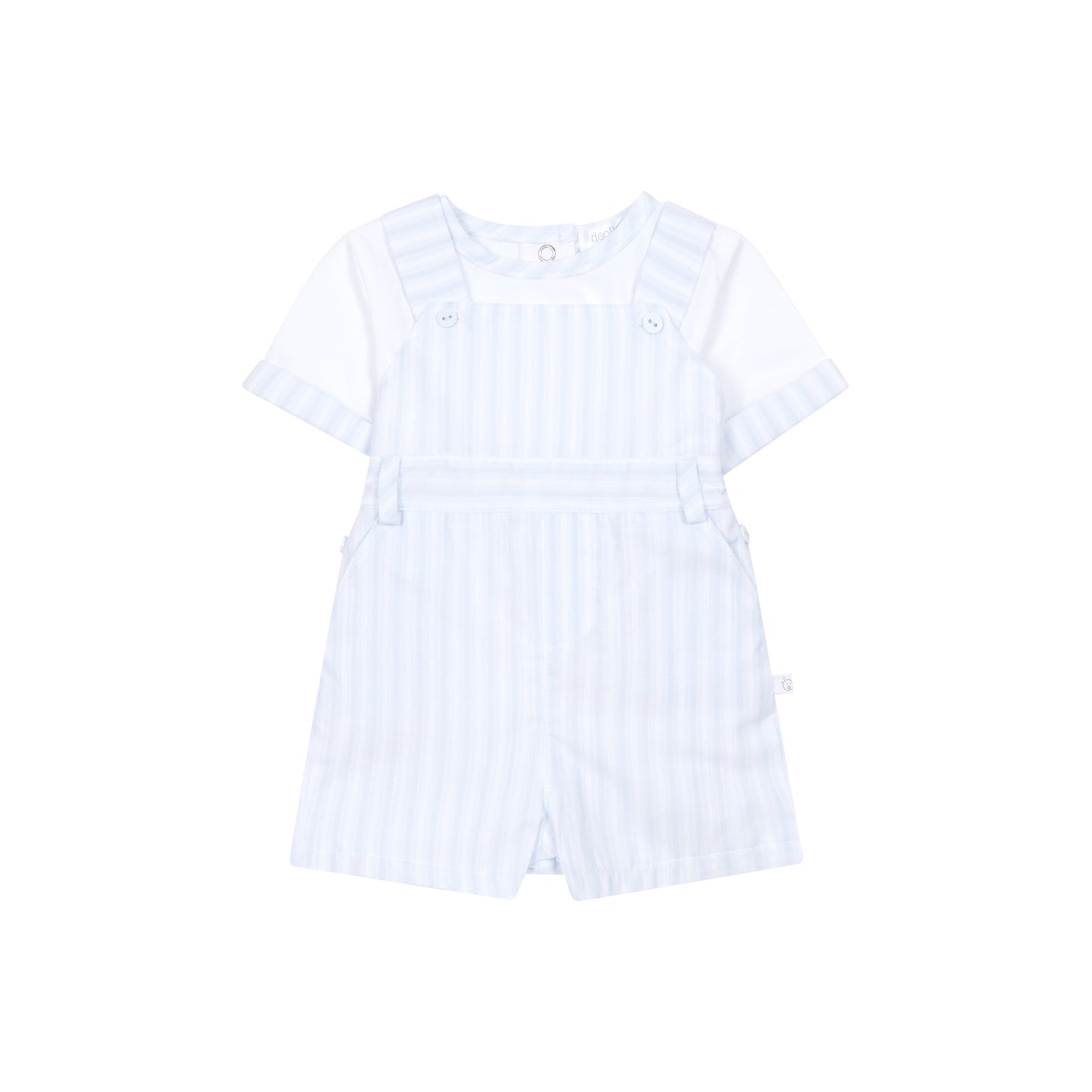 PRE ORDER Deolinda Boys Blue Stripe Dungaree Set 6610