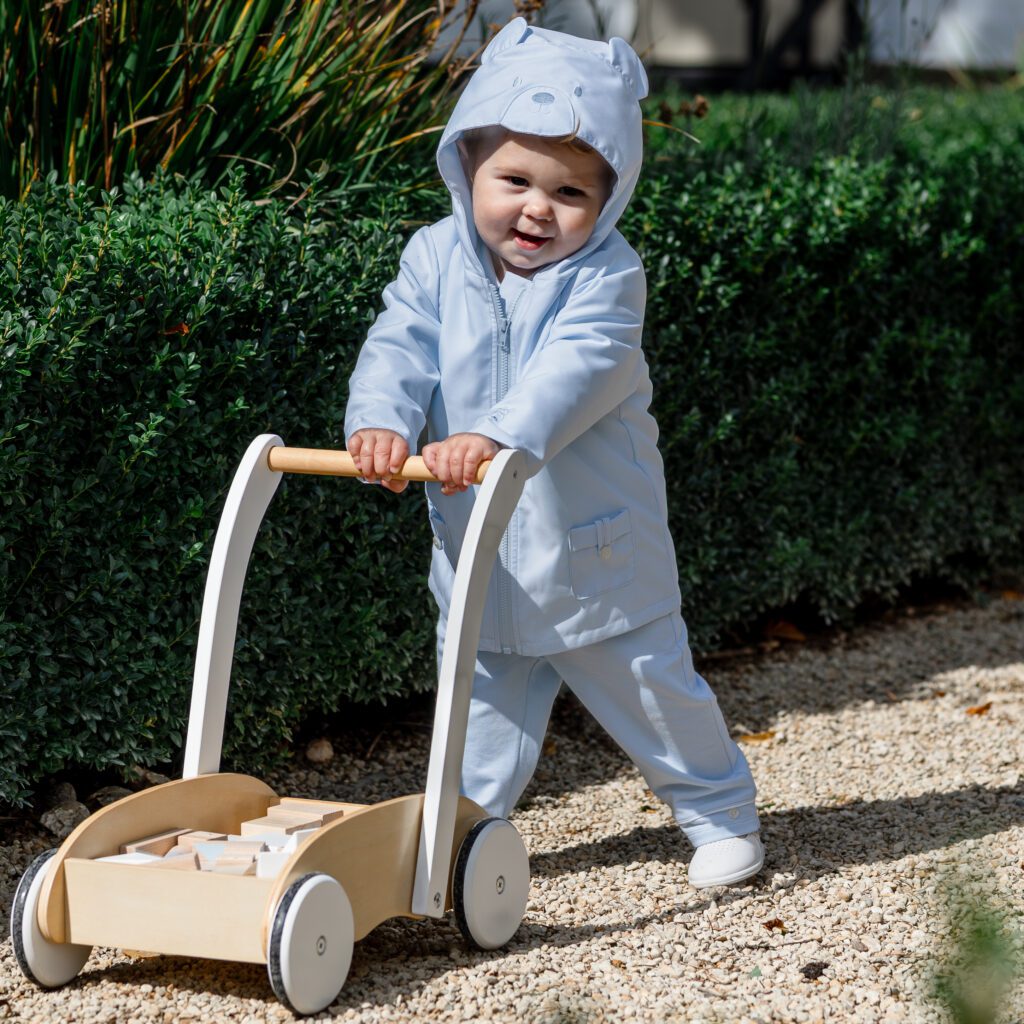Emilie Et Rose Pale Blue Bear Jacket Luke