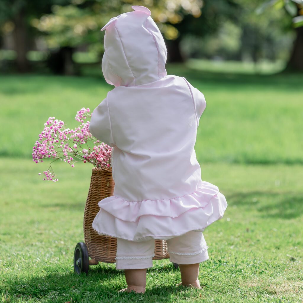 Emilie Et Rose Pale Pink Frilll Jacket Lena